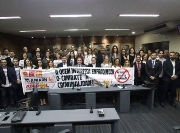 Entidades do RN realizam ato contra projeto do abuso de autoridade